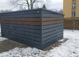 Šiukšlių konteinerių stoginės 90