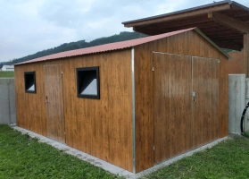 Akrilinės skardos garažų galerija 101
