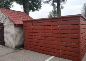 Šiukšlių konteinerių stoginės 52