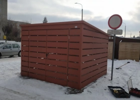 Šiukšlių konteinerių stoginės 91