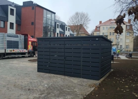 Šiukšlių konteinerių stoginės 77