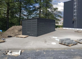 Šiukšlių konteinerių stoginės 16