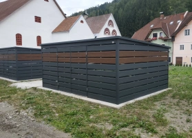 Šiukšlių konteinerių stoginės 335