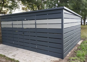 Šiukšlių konteinerių stoginės 349