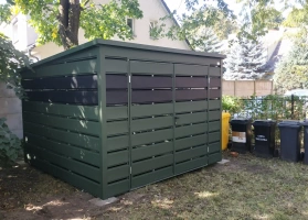 Šiukšlių konteinerių stoginės 345