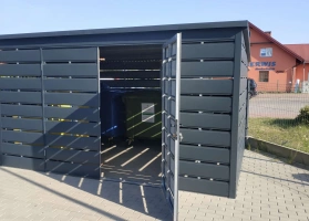 Šiukšlių konteinerių stoginės 58