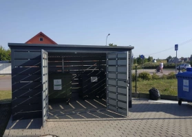 Šiukšlių konteinerių stoginės 55