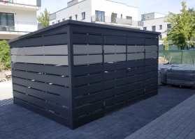 Šiukšlių konteinerių stoginės 299