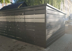 Šiukšlių konteinerių stoginės 26