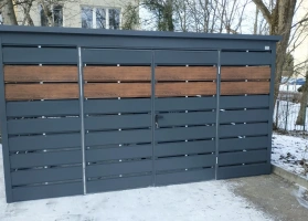 Šiukšlių konteinerių stoginės 257