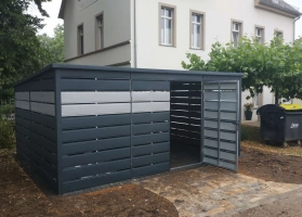 Šiukšlių konteinerių stoginės 39