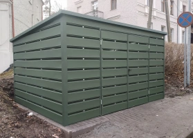 Šiukšlių konteinerių stoginės 256