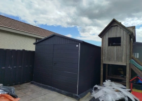 Akrilinės skardos garažų galerija 305