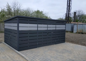 Šiukšlių konteinerių stoginės 288