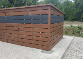 Šiukšlių konteinerių stoginės 29