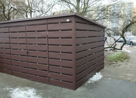 Šiukšlių konteinerių stoginės 85