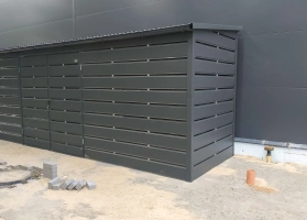 Šiukšlių konteinerių stoginės 22