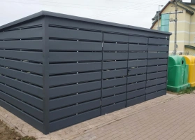 Šiukšlių konteinerių stoginės 76