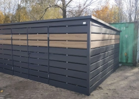 Šiukšlių konteinerių stoginės 440