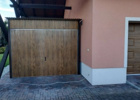 Akrilinės skardos garažų galerija