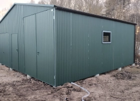 Akrilinės skardos garažų galerija