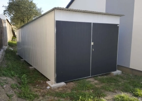 Akrilinės skardos garažų galerija