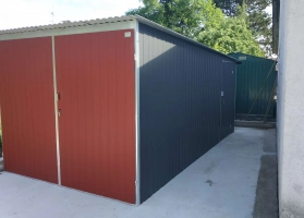 Akrilinės skardos garažų galerija