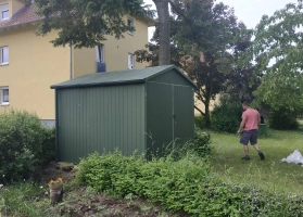 Akrilinės skardos garažų galerija