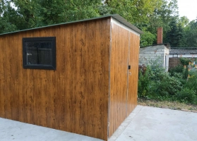 Akrilinės skardos garažų galerija