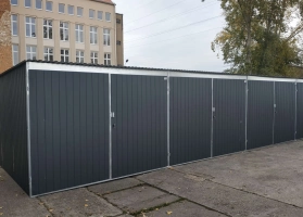 Akrilinės skardos garažų galerija