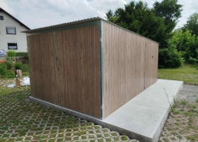Akrilinės skardos garažų galerija