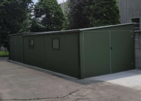 Akrilinės skardos garažų galerija