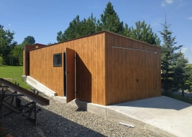 Akrilinės skardos garažų galerija