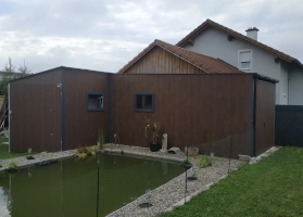 Akrilinės skardos garažų galerija