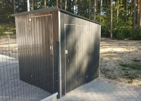 Akrilinės skardos garažų galerija