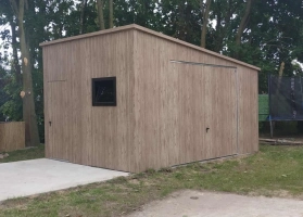 Akrilinės skardos garažų galerija