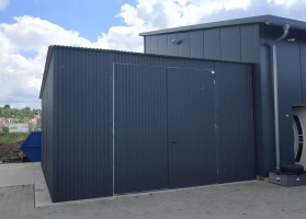 Akrilinės skardos garažų galerija