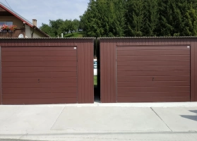 Akrilinės skardos garažų galerija