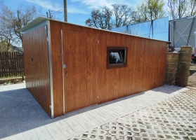 Akrilinės skardos garažų galerija