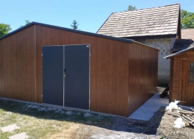 Akrilinės skardos garažų galerija