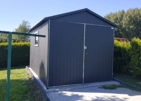 Akrilinės skardos garažų galerija