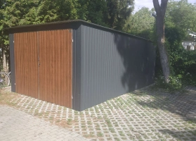 Akrilinės skardos garažų galerija