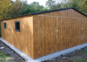 Akrilinės skardos garažų galerija