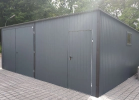 Akrilinės skardos garažų galerija