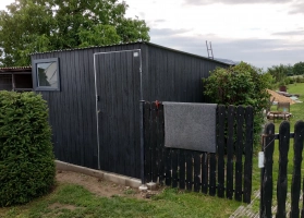 Akrilinės skardos garažų galerija