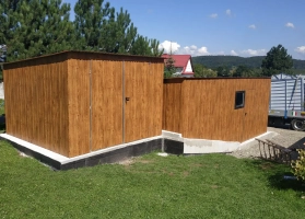 Akrilinės skardos garažų galerija