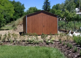 Akrilinės skardos garažų galerija