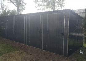 Akrilinės skardos garažų galerija