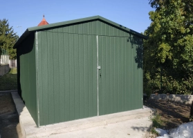 Akrilinės skardos garažų galerija