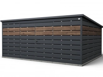 Šiukšlių konteinerių stoginė 1